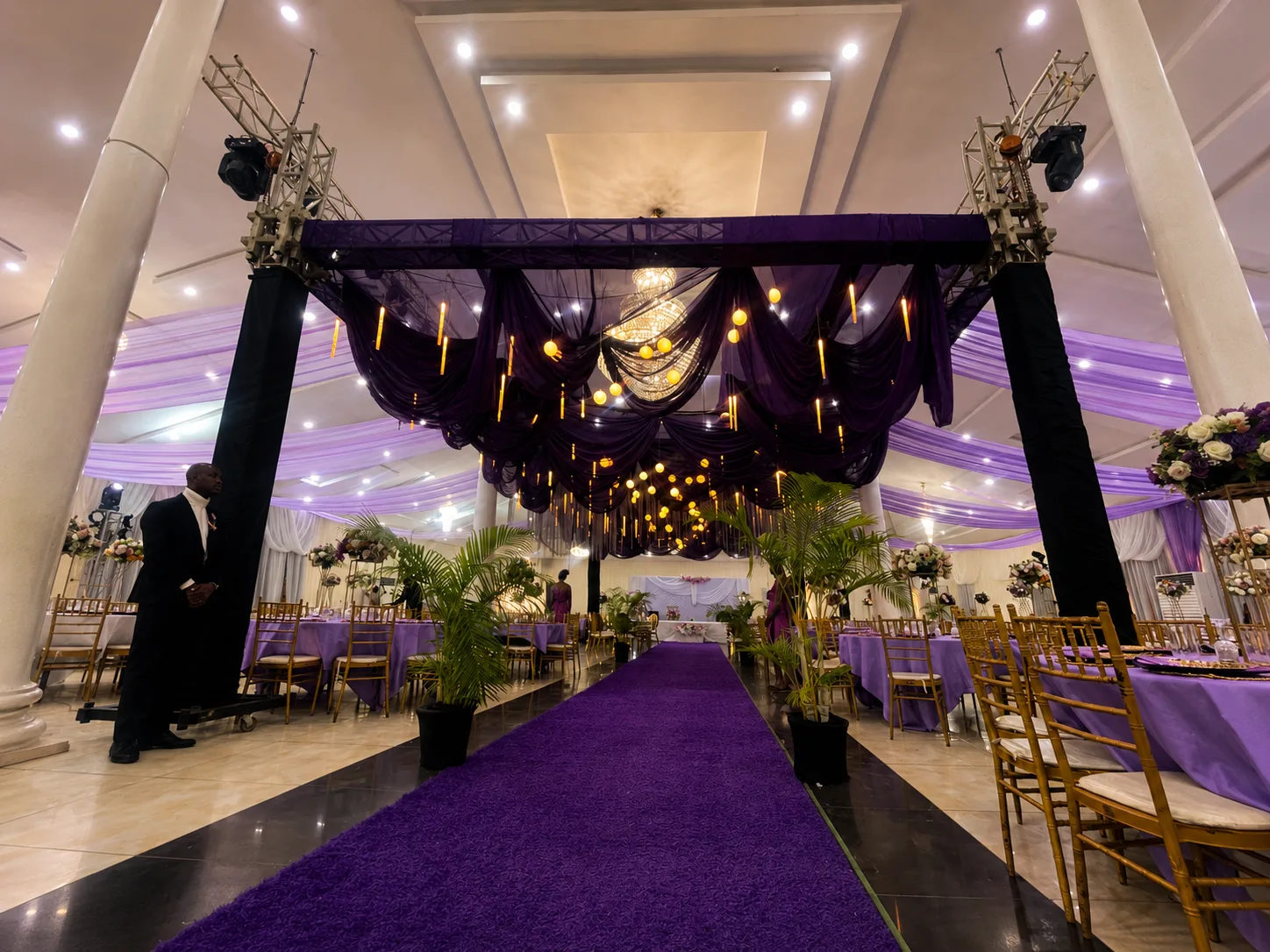 Wedding Hall Setup at Manhattan Hall